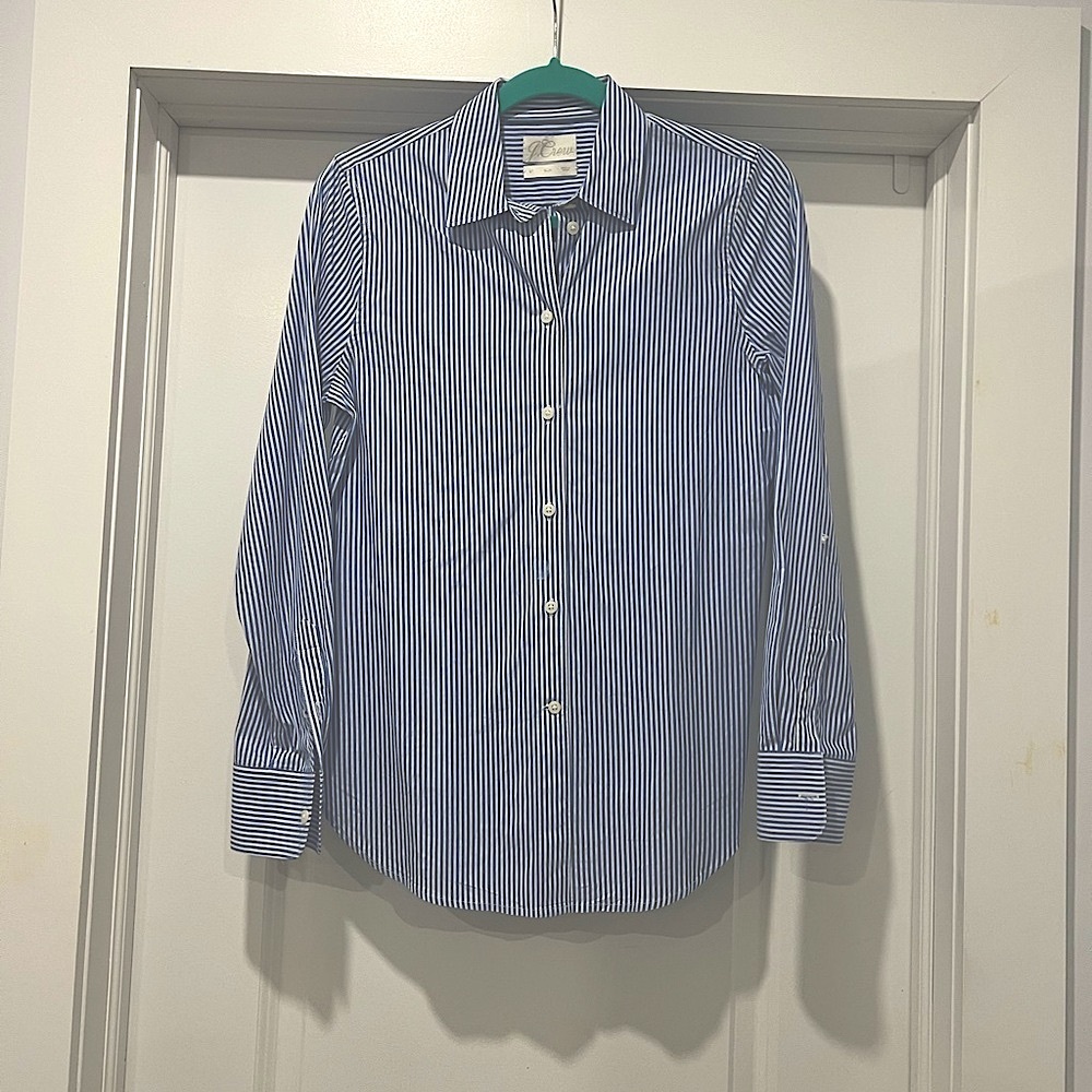 J. Crew Blue Button Down Shirt with Rolled Sleeves